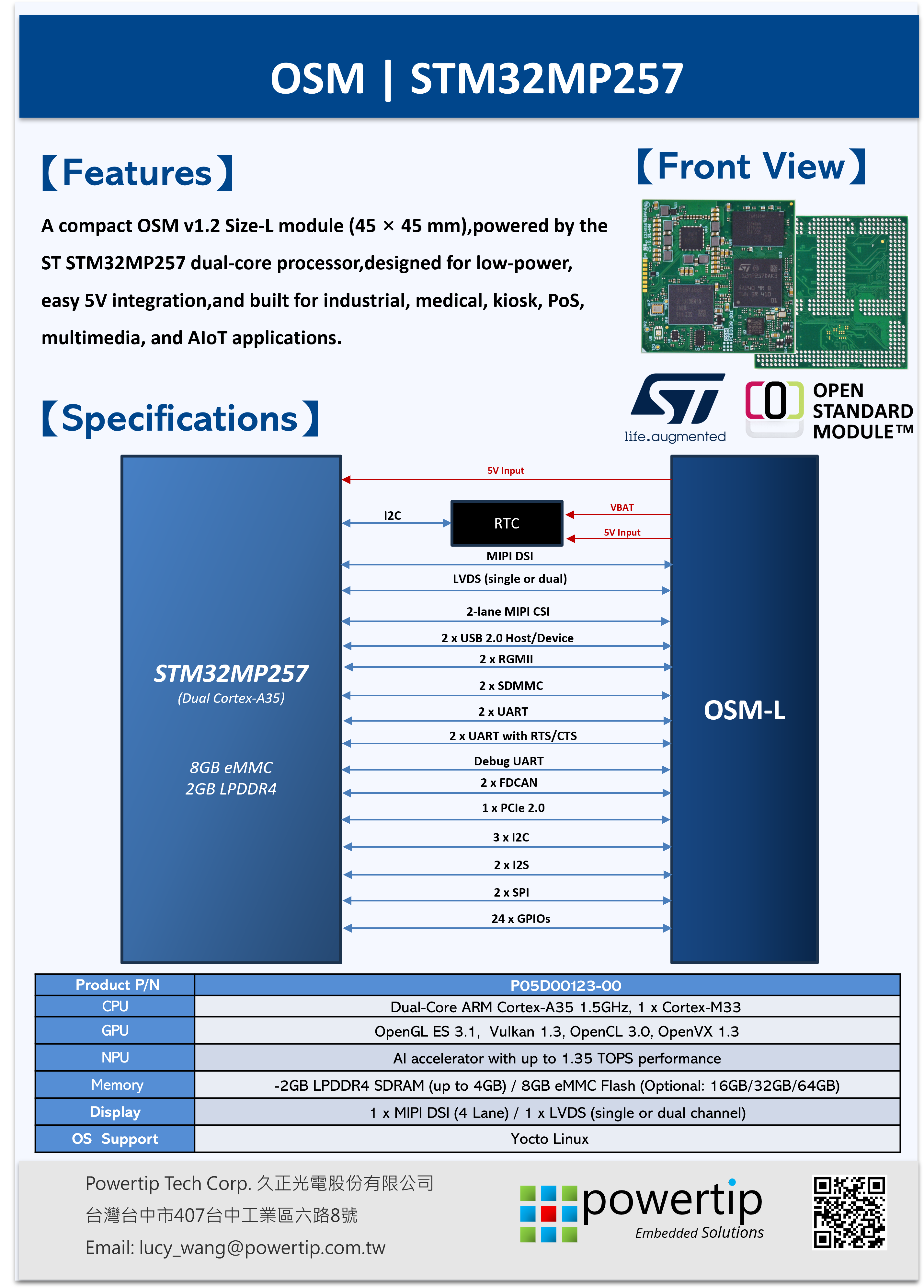 OSM/STM32MP257 OSM/STM32MP257